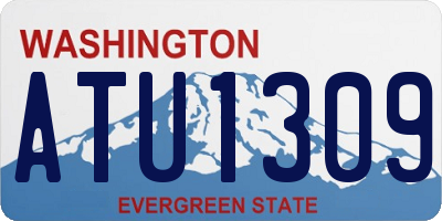 WA license plate ATU1309