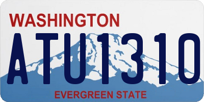 WA license plate ATU1310