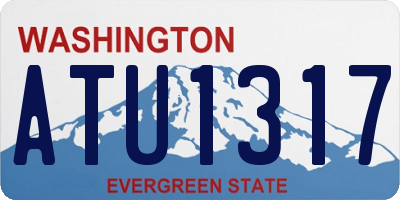 WA license plate ATU1317