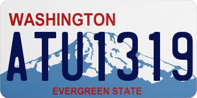 WA license plate ATU1319