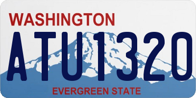 WA license plate ATU1320