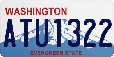 WA license plate ATU1322