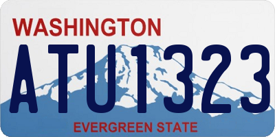 WA license plate ATU1323