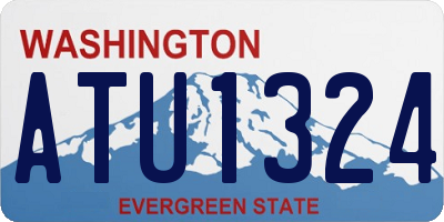 WA license plate ATU1324