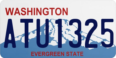 WA license plate ATU1325