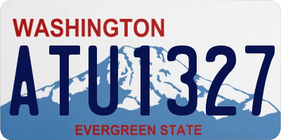 WA license plate ATU1327
