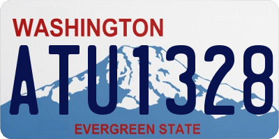 WA license plate ATU1328
