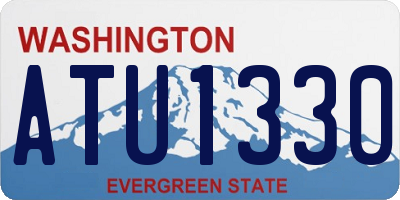 WA license plate ATU1330