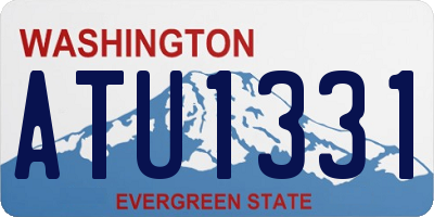 WA license plate ATU1331