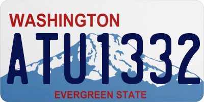 WA license plate ATU1332