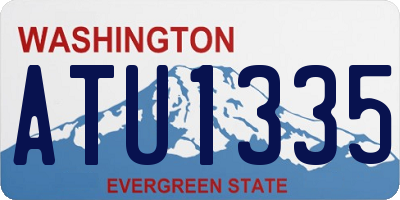 WA license plate ATU1335