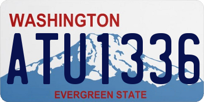 WA license plate ATU1336