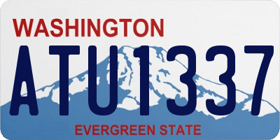 WA license plate ATU1337