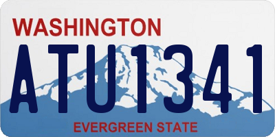 WA license plate ATU1341