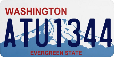WA license plate ATU1344