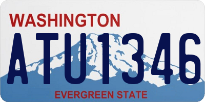 WA license plate ATU1346