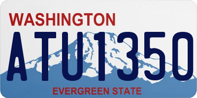 WA license plate ATU1350