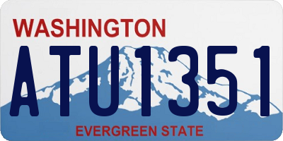 WA license plate ATU1351