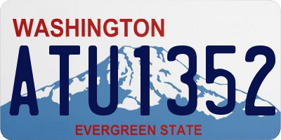 WA license plate ATU1352