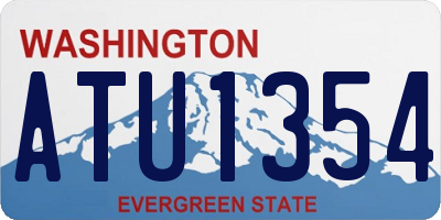 WA license plate ATU1354