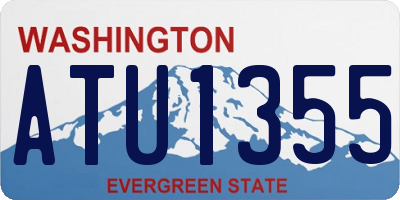 WA license plate ATU1355