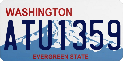 WA license plate ATU1359