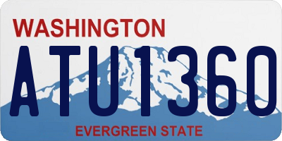 WA license plate ATU1360