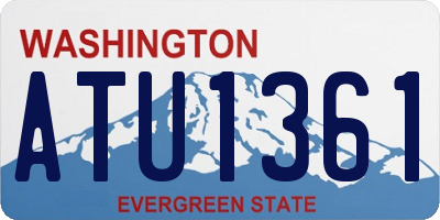 WA license plate ATU1361
