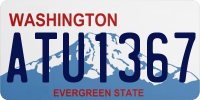 WA license plate ATU1367