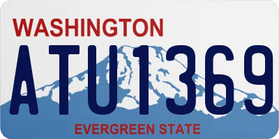 WA license plate ATU1369