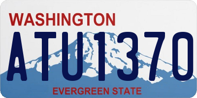 WA license plate ATU1370