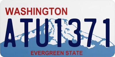 WA license plate ATU1371