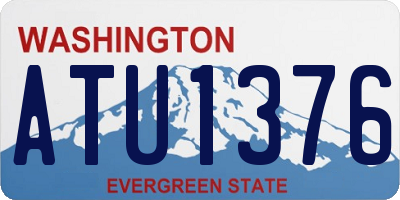 WA license plate ATU1376