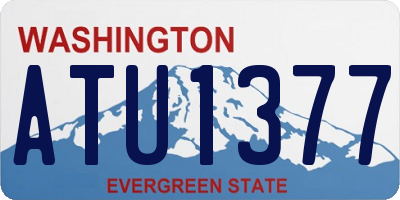 WA license plate ATU1377
