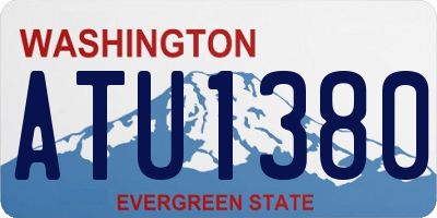 WA license plate ATU1380