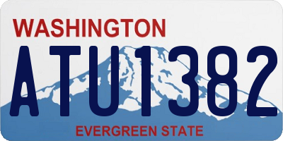 WA license plate ATU1382