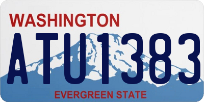 WA license plate ATU1383