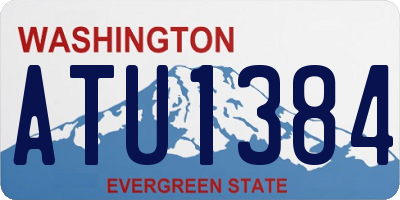 WA license plate ATU1384