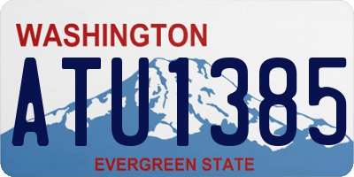 WA license plate ATU1385