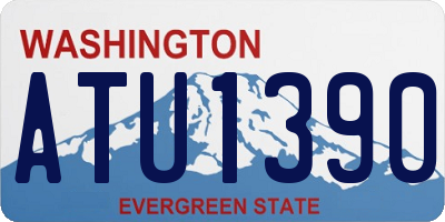 WA license plate ATU1390