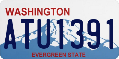 WA license plate ATU1391