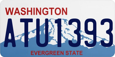 WA license plate ATU1393
