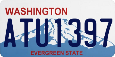 WA license plate ATU1397