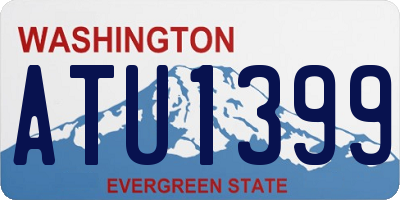 WA license plate ATU1399