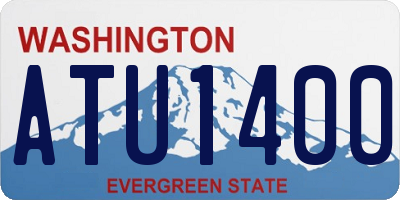 WA license plate ATU1400