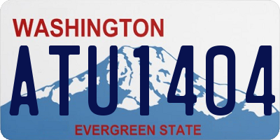 WA license plate ATU1404