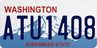 WA license plate ATU1408