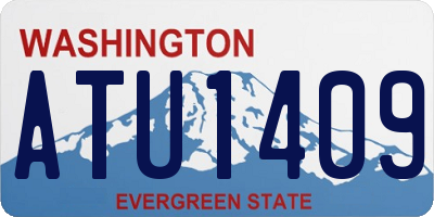 WA license plate ATU1409