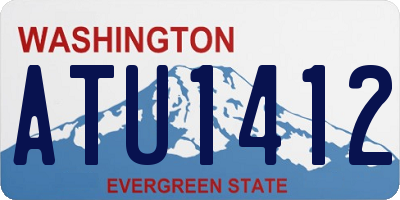 WA license plate ATU1412