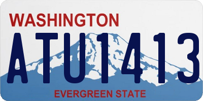 WA license plate ATU1413